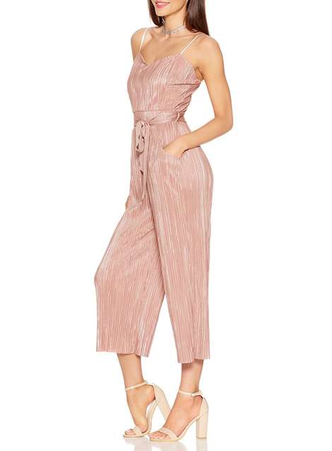 **Quiz Pleated Culotte Jumpsuit